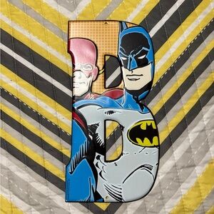 Metal batman “B” kids room decor